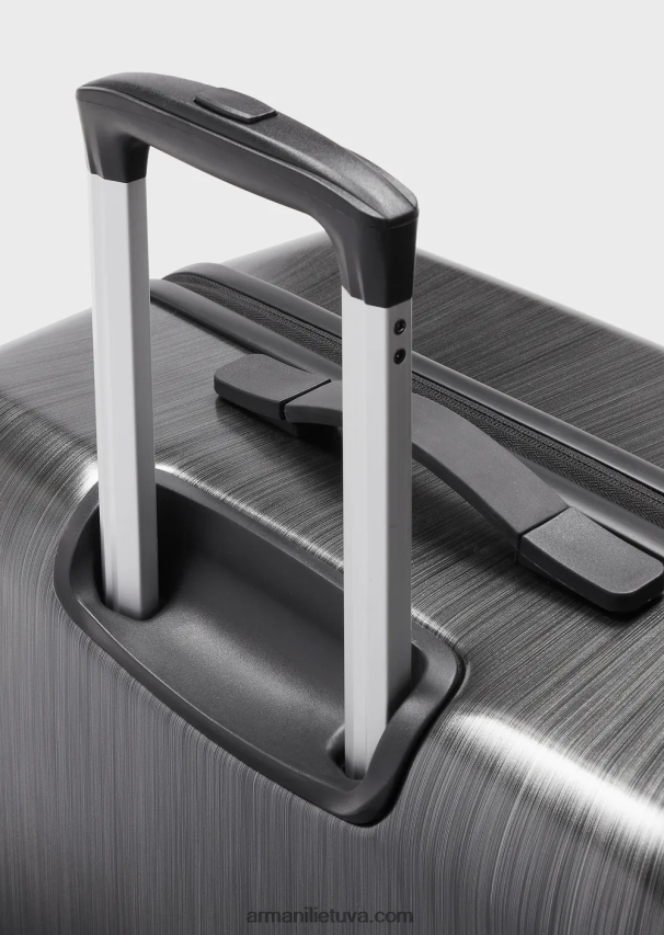 vyrų pilka Armani abs didelis vežimėlio krepšys su dideliu reljefiniu ereliu 02482X1995