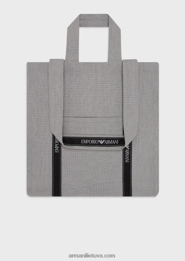 vyrų pilkaemporio armani projektas, skirtas žemės dienai tvaraus audinio pirkėjų krepšiui 02482X1994