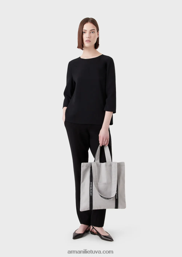 vyrų pilkaemporio armani projektas, skirtas žemės dienai tvaraus audinio pirkėjų krepšiui 02482X1994