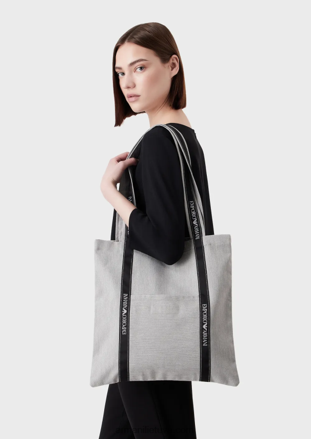 vyrų pilkaemporio armani projektas, skirtas žemės dienai tvaraus audinio pirkėjų krepšiui 02482X1994