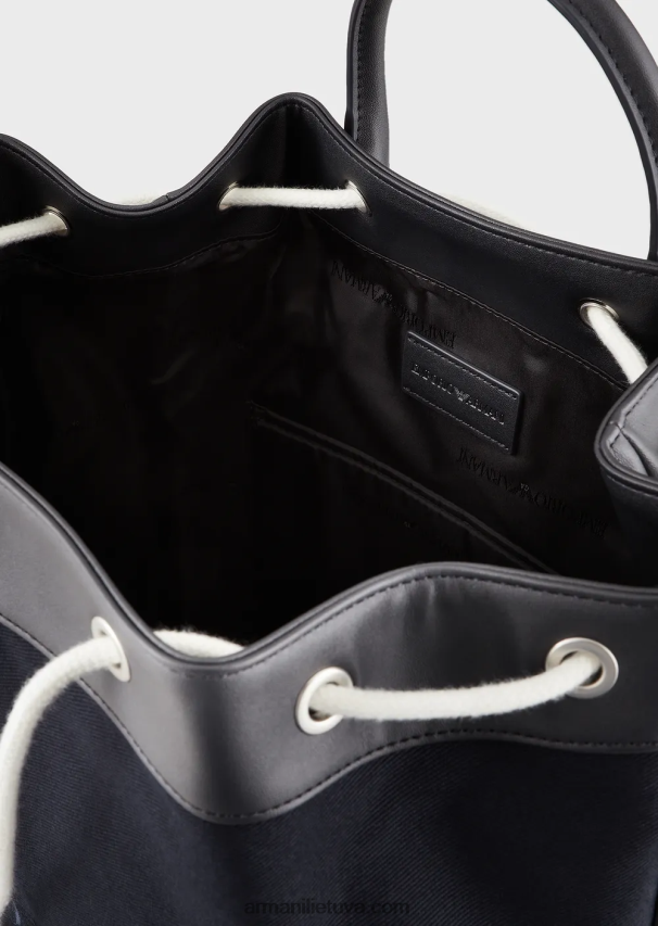 vyrųArmani drobinis krepšys su odinėmis detalėmis 02482X1961