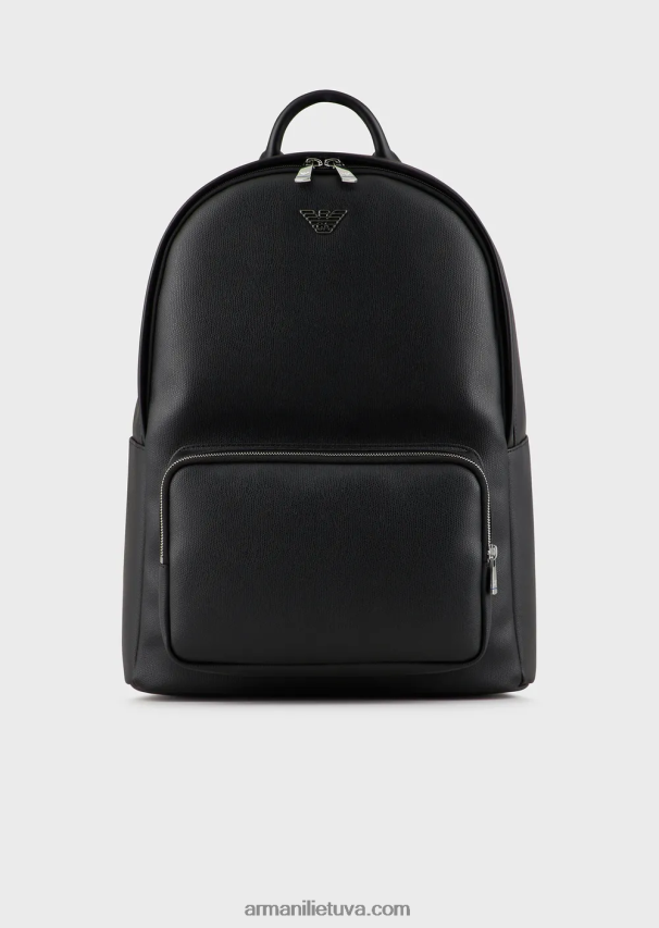 vyrų juodas Armani kuprinė su erelio plokštele 02482X1951