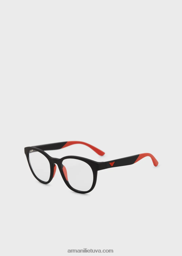 vyrųArmani panto formos jaunesni akiniai nuo saulės su prisegamais lęšiais 02482X2336