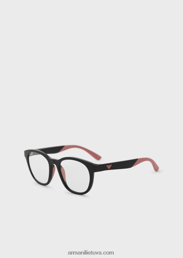 vyrųArmani panto formos jaunesni akiniai nuo saulės su prisegamais lęšiais 02482X2338