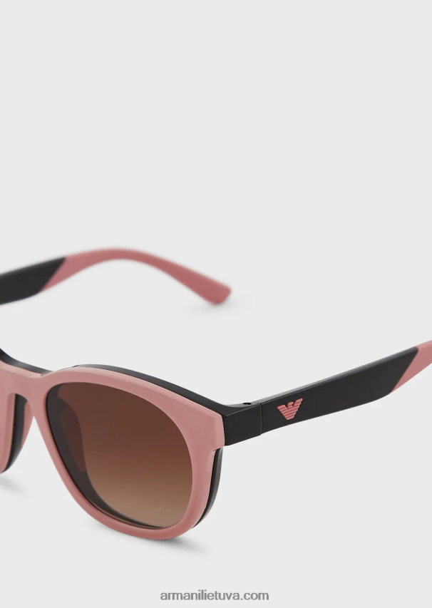 vyrųArmani panto formos jaunesni akiniai nuo saulės su prisegamais lęšiais 02482X2338