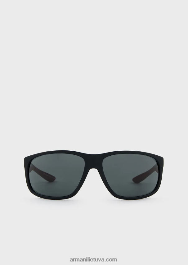 vyrų juodas Armani akiniai nuo saulės pagalvę 02482X2331