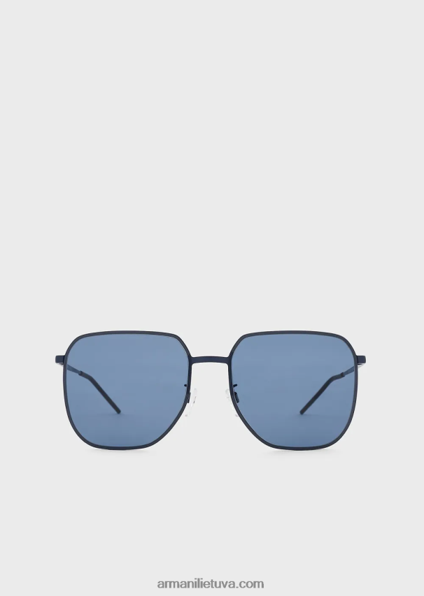 vyrų karinis jūrų laivynas Armani unisex kvadratiniai akiniai nuo saulės 02482X2293