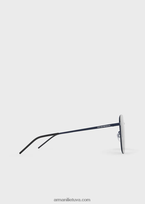 vyrų karinis jūrų laivynas Armani unisex kvadratiniai akiniai nuo saulės 02482X2293