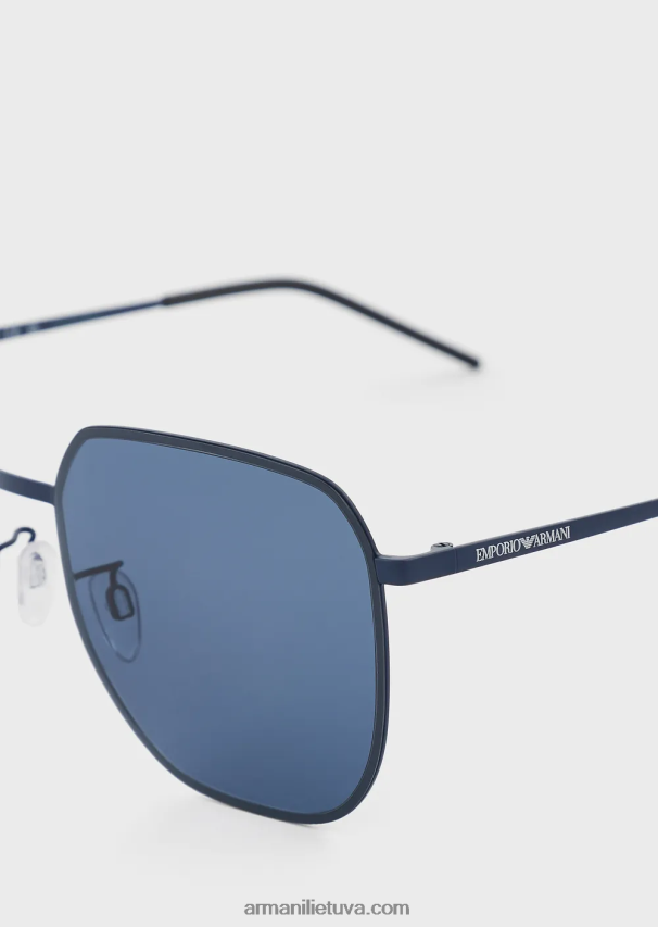 vyrų karinis jūrų laivynas Armani unisex kvadratiniai akiniai nuo saulės 02482X2293