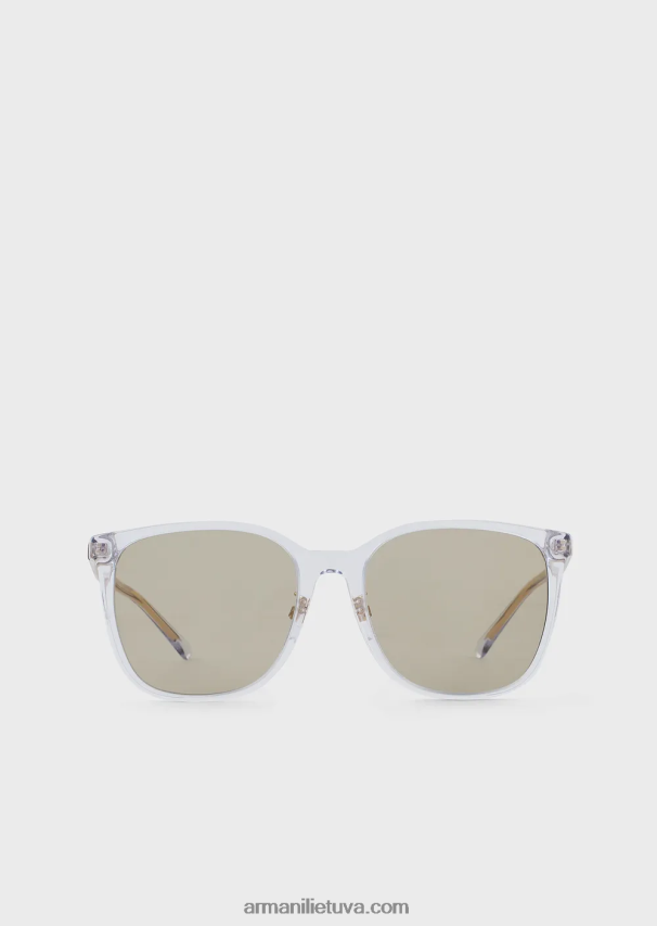 vyrų skaidrus Armani pagalvės akiniai 02482X2370