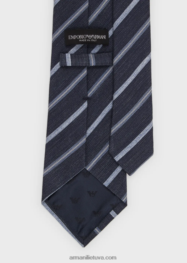 vyrųArmani dryžuotas žakardo gryno šilko kaklaraištis 02482X2147