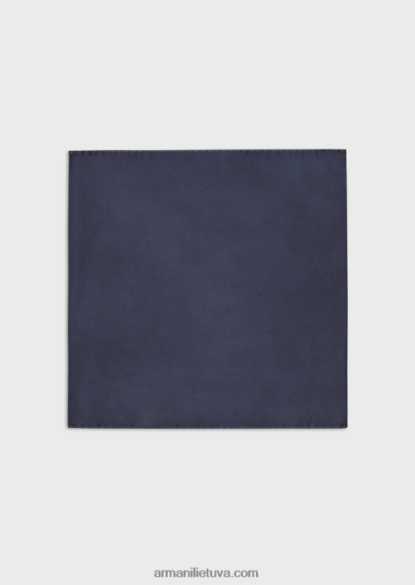 vyrųArmani gryno šilko kišeninis kvadratas su žakardo mikromotyvu 02482X2156