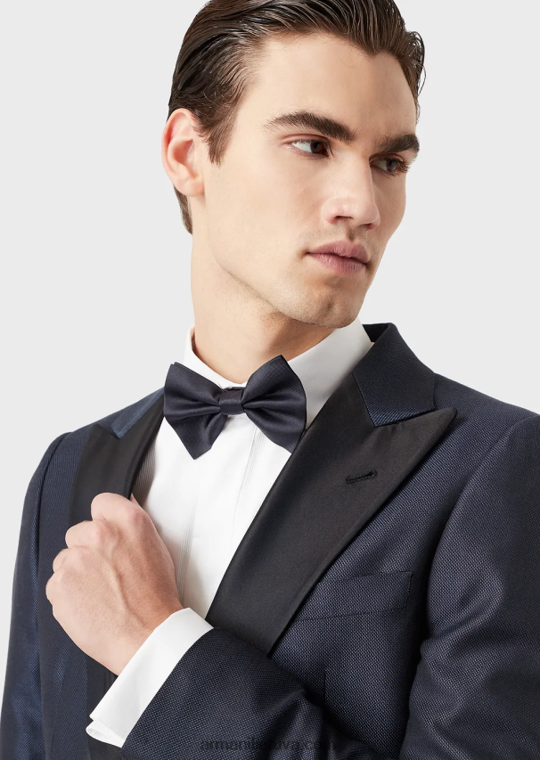 vyrų bordo Armani osmanų stiliaus peteliškė iš gryno šilko 02482X2150