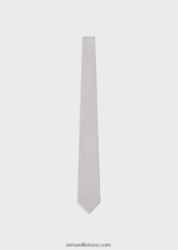 vyrų sidabras Armani gryno šilko kaklaraištis 02482X2163