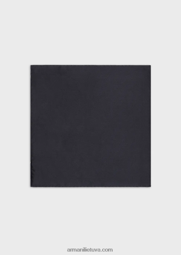 vyrų tamsiai mėlyna Armani Osmanų stiliaus šilkinis kišeninis kvadratas 02482X2137