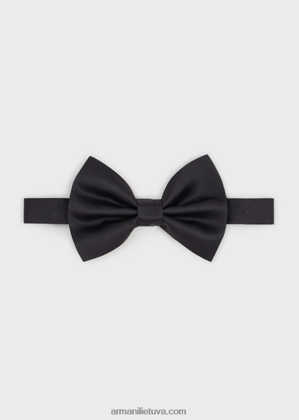 vyrų tamsiai mėlyna Armani osmanų stiliaus peteliškė iš gryno šilko 02482X2149