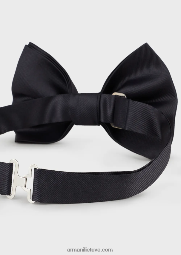 vyrų tamsiai mėlyna Armani osmanų stiliaus peteliškė iš gryno šilko 02482X2149