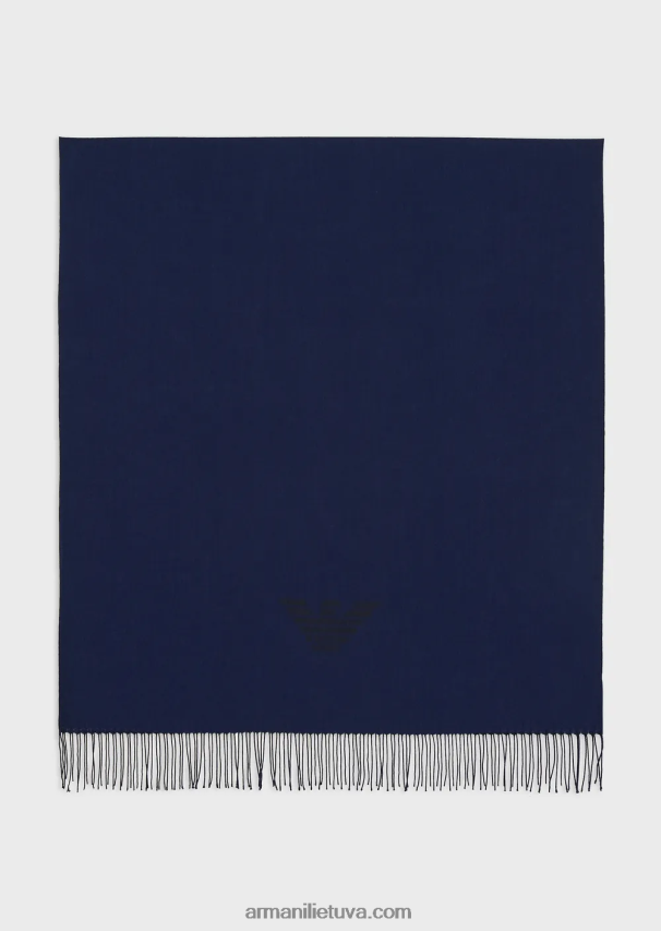 vyrų tamsiai mėlyna Armani kutais skara su erelio raštu 02482X2125