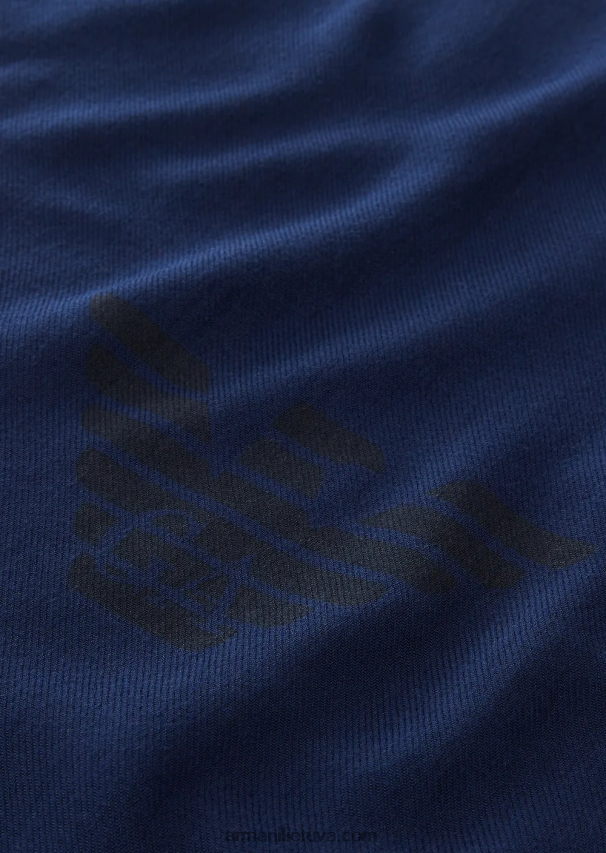 vyrų tamsiai mėlyna Armani kutais skara su erelio raštu 02482X2125