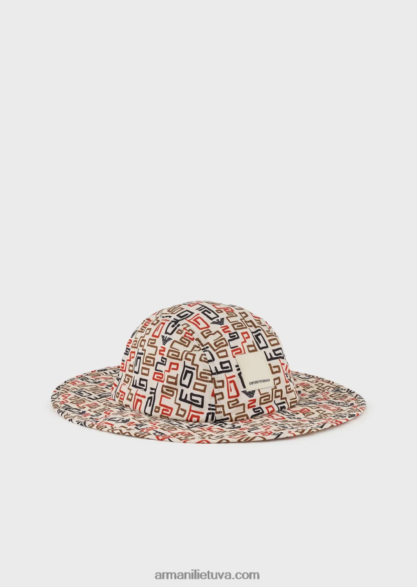 vyrųArmani tvari kolekcija perdirbta ripstop nailono kepurė 02482X2055