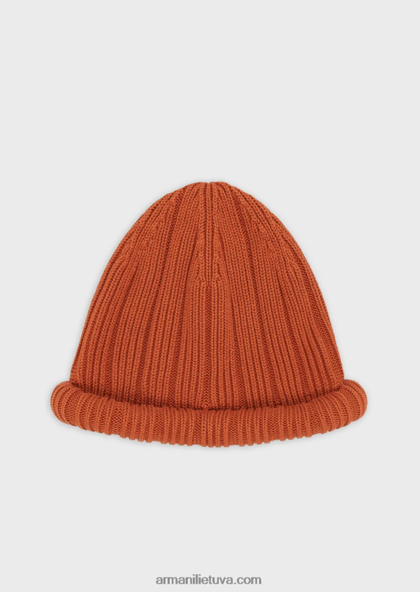 vyrųArmani tvarios kolekcijos ekologiškos medvilnės snapukė su briaunuota krašteliu 02482X2062