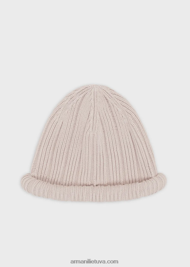 vyrųArmani tvarios kolekcijos ekologiškos medvilnės snapukė su briaunuota krašteliu 02482X2063