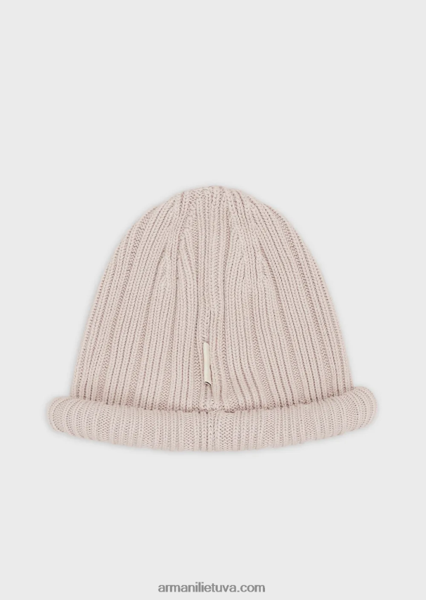 vyrųArmani tvarios kolekcijos ekologiškos medvilnės snapukė su briaunuota krašteliu 02482X2063