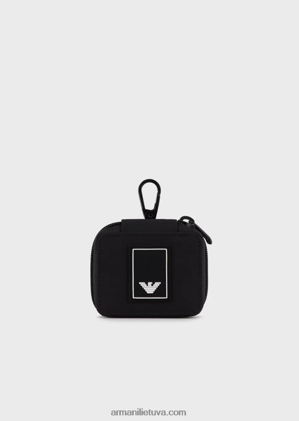 vyrųArmani Nailono airpods dėklas kelionei 02482X2220