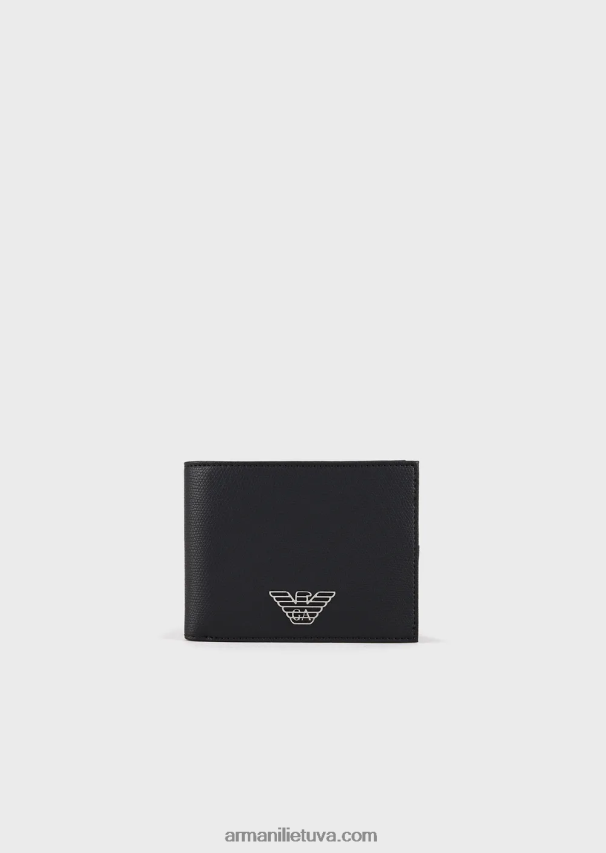 vyrųArmani piniginė su erelio plokštele ir pinigine moneta 02482X2223