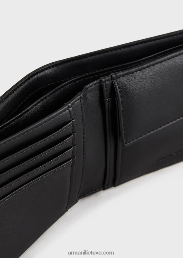 vyrųArmani piniginė su erelio plokštele ir pinigine moneta 02482X2223