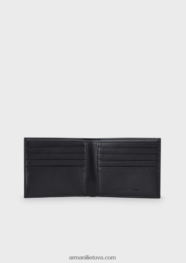 vyrų juodas Armani dovanų dėžutė su erelio plokštelės kortelių laikikliu ir pinigine 02482X2183